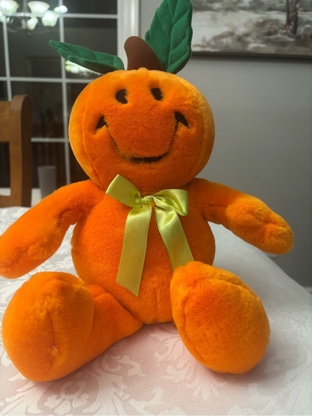 VTG Dan Dee Tickle Wiggle Animated Pumpkin Plush Working 90s Halloween